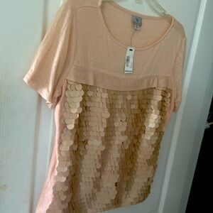 Worthington rose water blouse